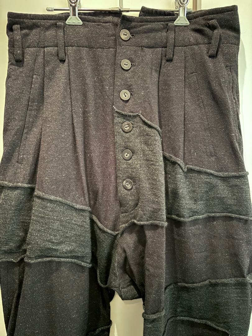 nude:masahiko maruyama パッチドサルエルパンツ