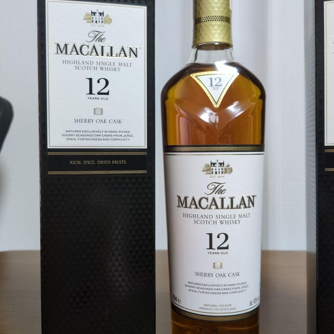 The Macallan 12年 シェリーオークカスク【2本】