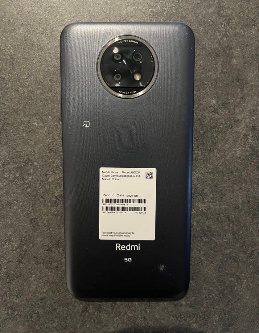 【動作良好】Xiaomi redmi note 9T ブラック 128GB