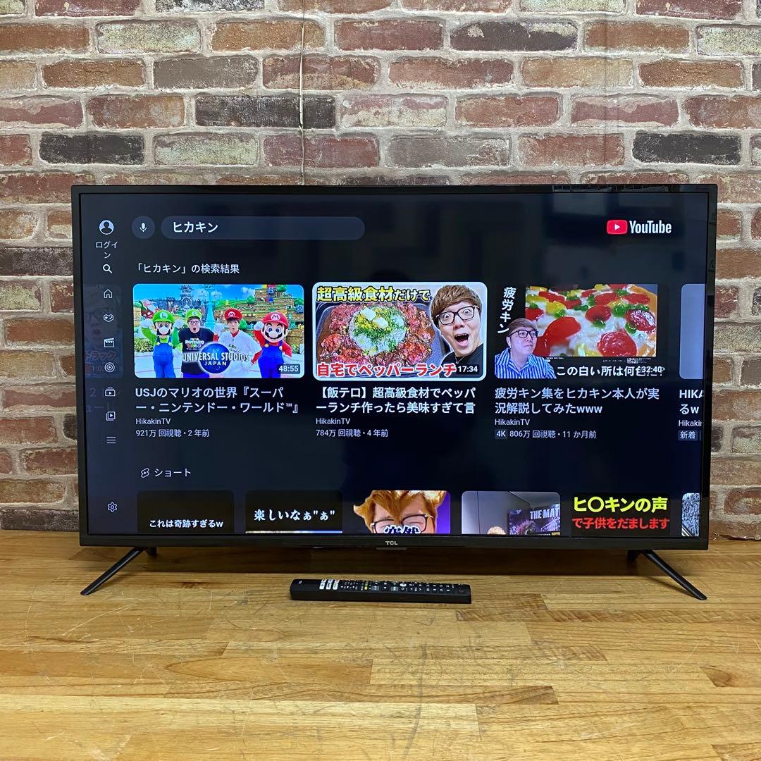 TCL 40V型 液晶テレビ スマートテレビ 40S515 ネット動画アプリ搭載