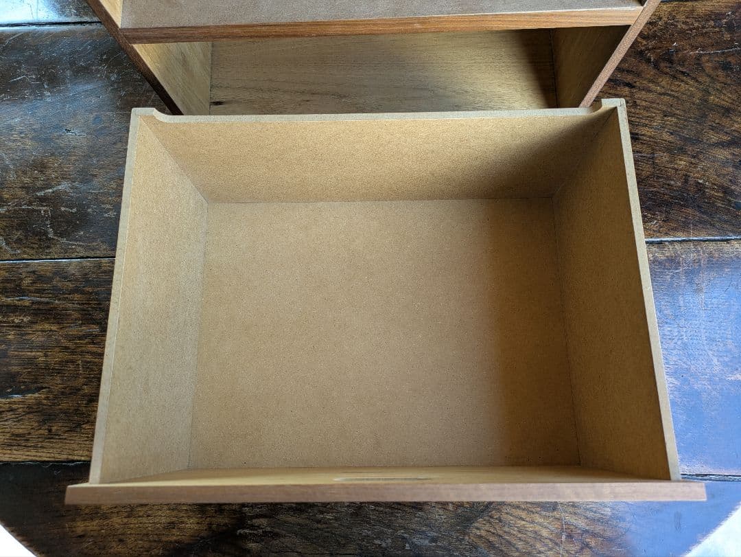 無印良品 スタッキングチェスト 引出し ウォールナット材　2段　棚