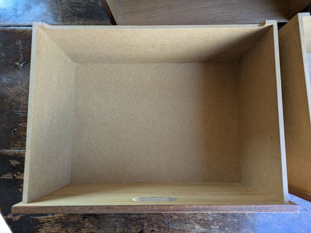 無印良品 スタッキングチェスト 引出し ウォールナット材　2段　棚