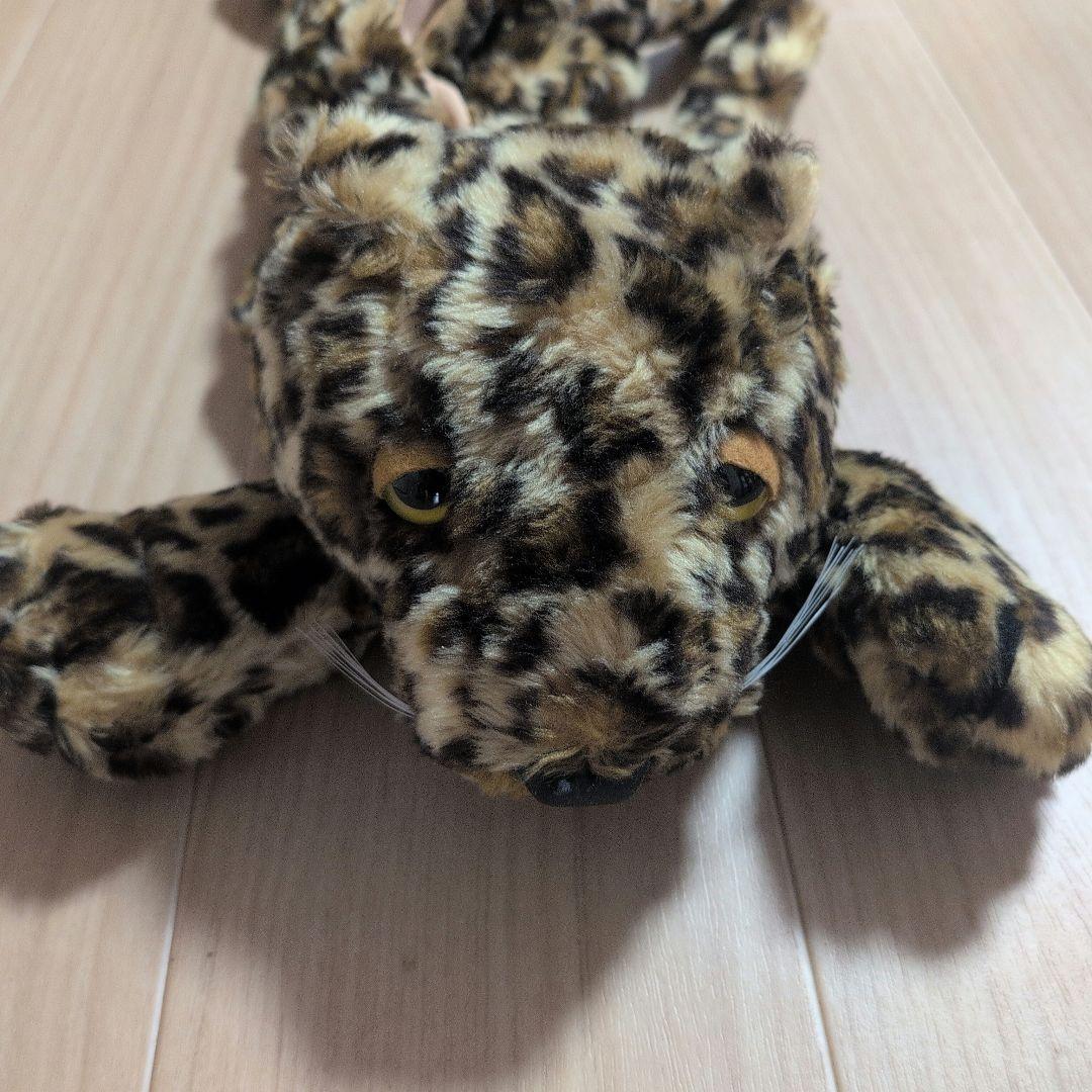 す*ぶ様 くたくたジャガー　明治製菓懸賞非売品　ヒョウ柄 ぬいぐるみ