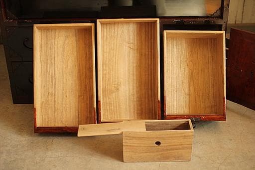 綺麗な庄内時代箪笥　5段　総桐材　タンス　収納　古家具　古民家　時代家具