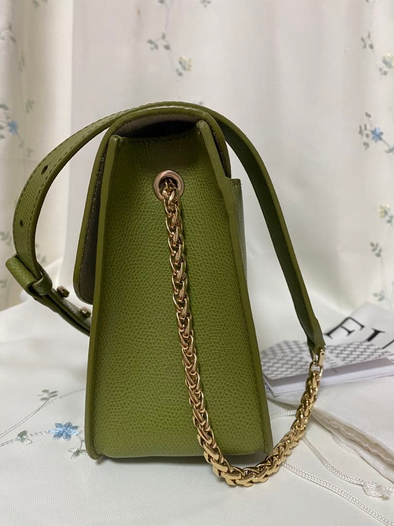 FURLA ショルダーバッグ レザー 保存袋付き