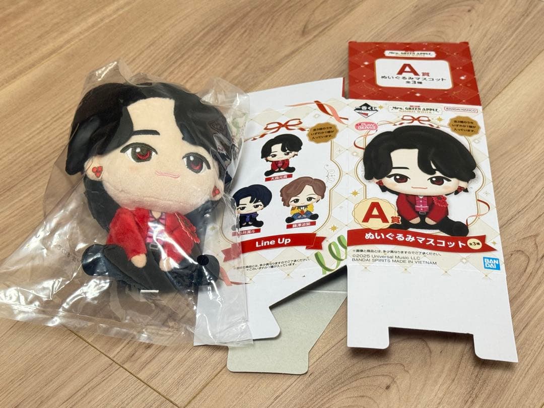 一番くじ Mrs. GREEN APPLE ぬいぐるみマスコット A賞　大森元貴