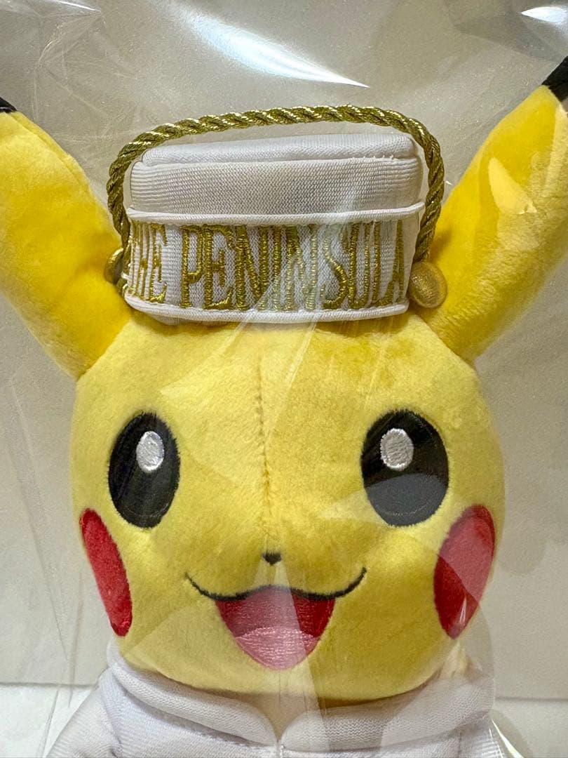 新品未使用　紙タグ付き　ピカチュウ ぬいぐるみ ペニンシュラ　ポケモン