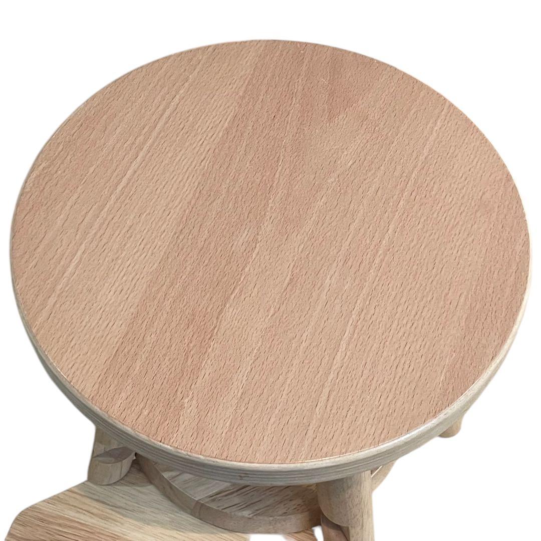 完売品　ideaco木製スツール 椅子 キッズチェア 学習チェア 天然木 北欧