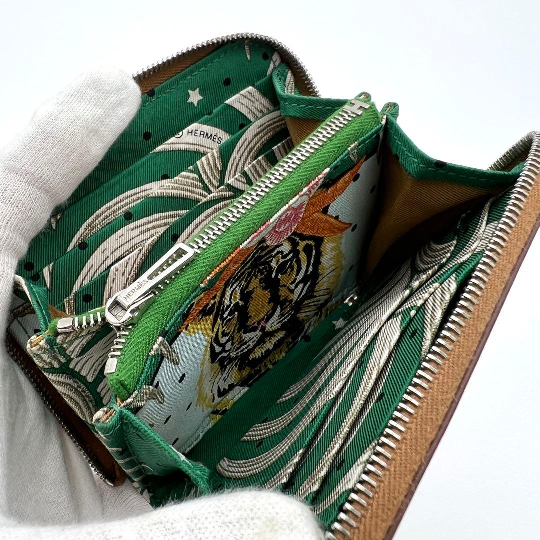 【希少・王者の虎】エルメス アザップ シルクイン コンパクト ゴールド