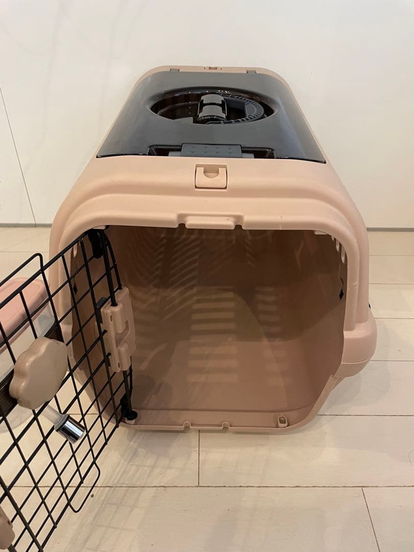 リッチェル　キャンピングキャリーダブルドア 犬・猫用 ダークブラウン