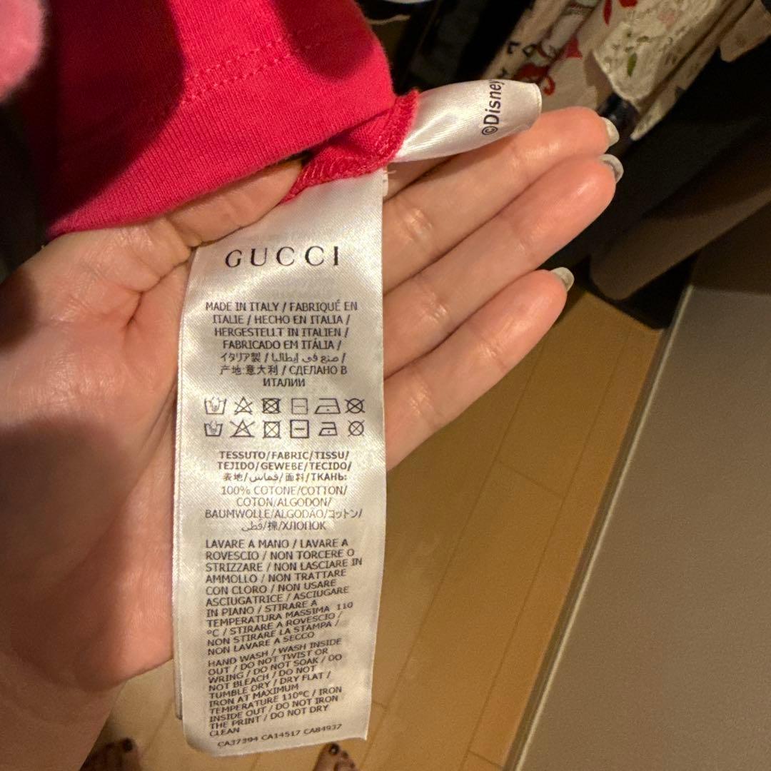 Disney x Gucci ミッキーマウス Tシャツ ピンク