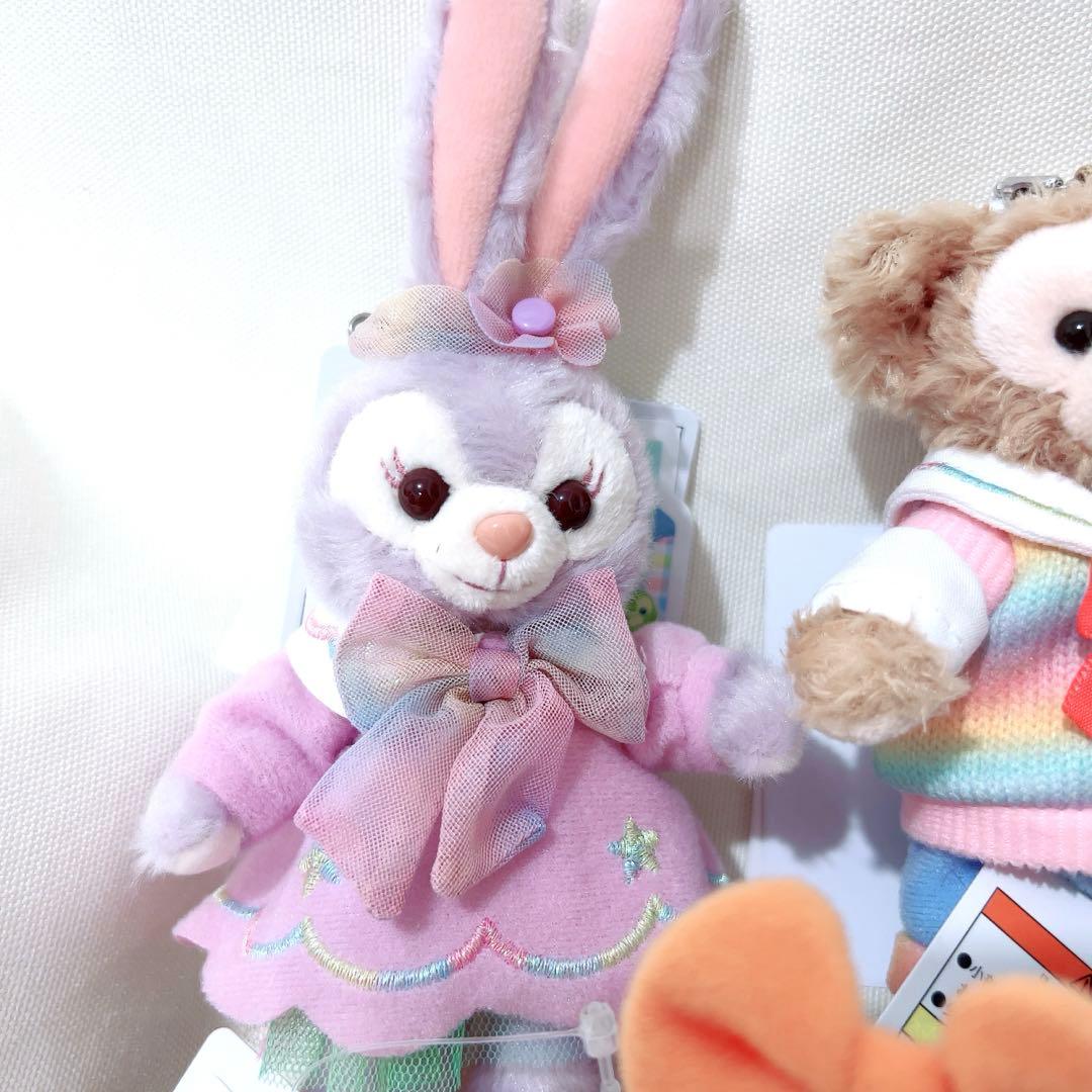 ダッフィー　ぬいぐるみバッジ全7点　ハートフェルトレターズオブフレンドシップ