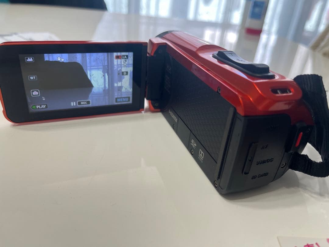 JVC ビデオカメラ オレンジ