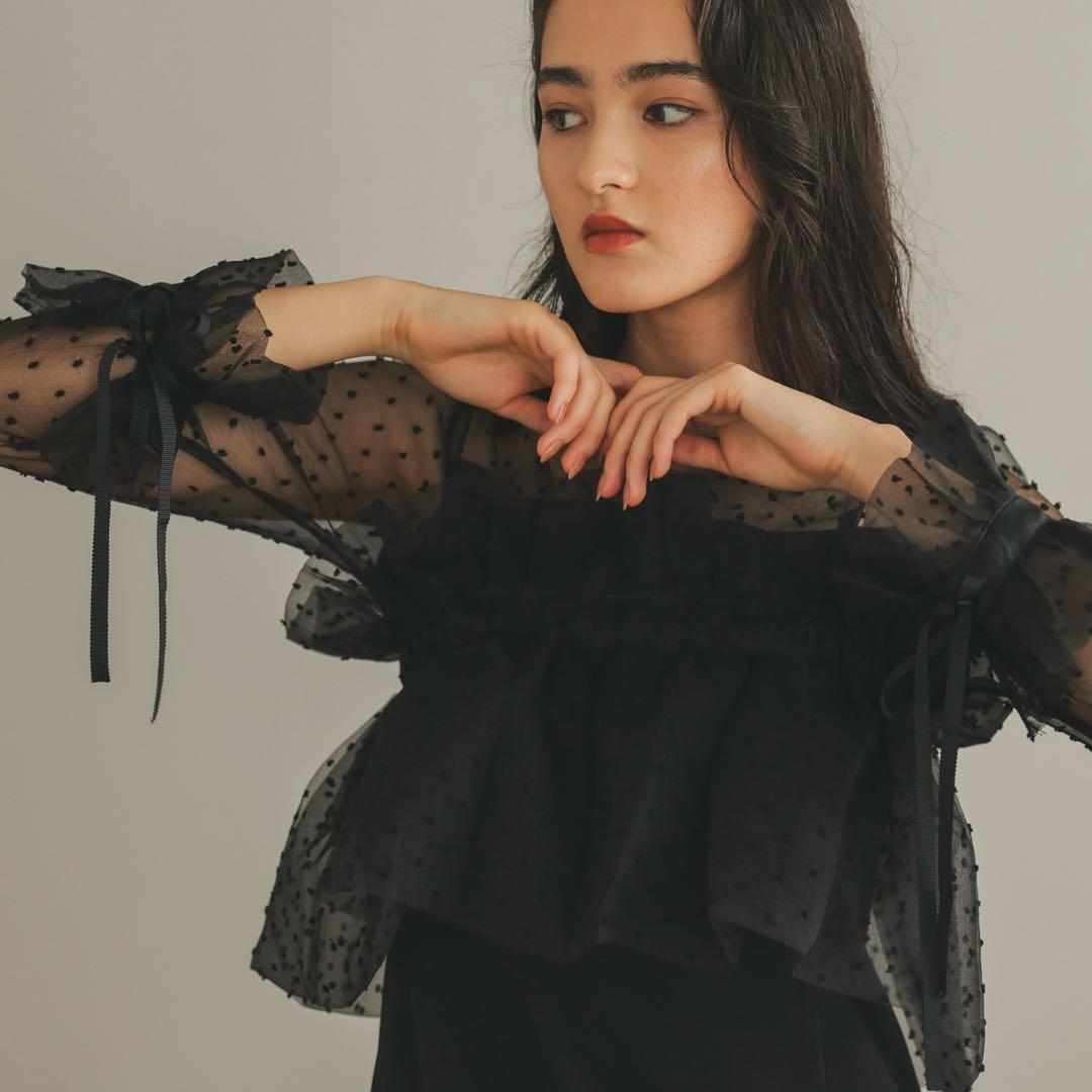 haremode メニーウェイラッフルケープドレス　オケージョン　結婚式　フリル