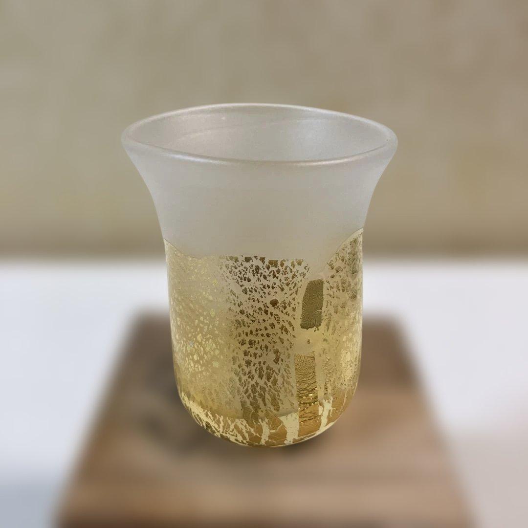 藤田喬平 手吹金彩ぐい呑み