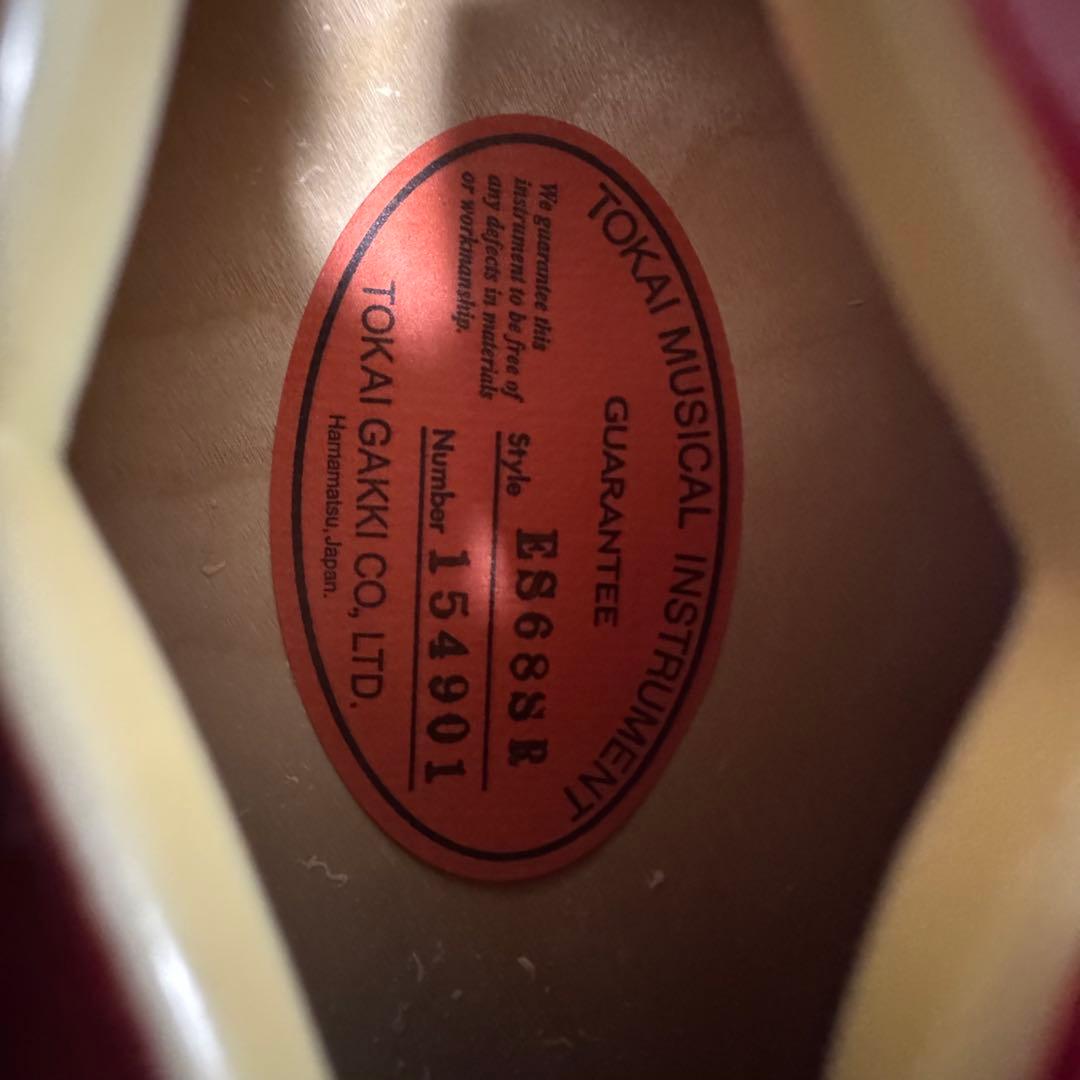 セミアコースティックギター　Tokai ES68