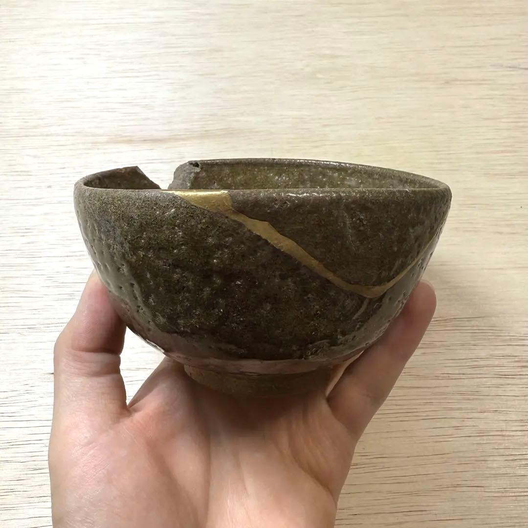 古唐津 青唐津 茶碗 陶片 桃山時代 江戸時代 金継ぎ 初期伊万里 古美術