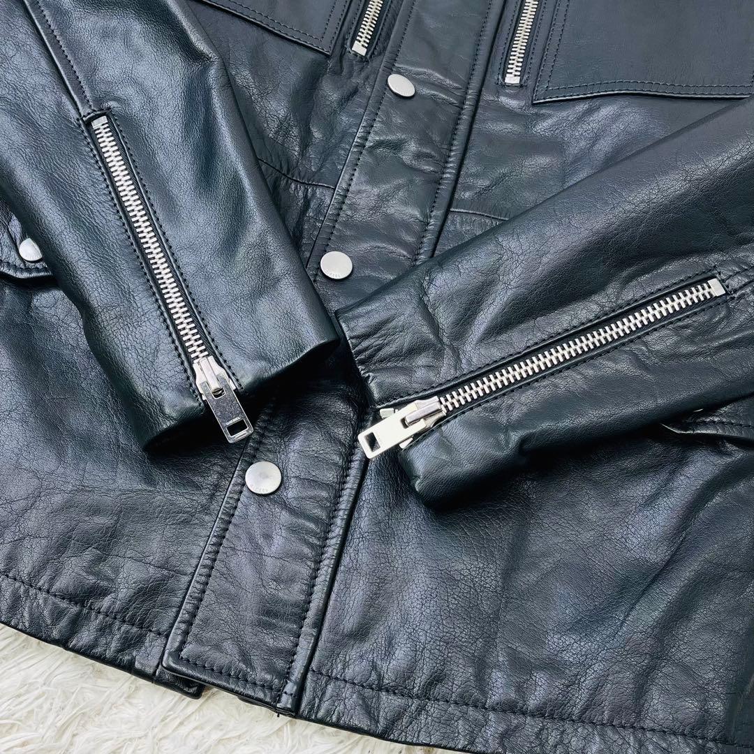 未使用タグ付✨ディーゼル レザージャケット M-65 レザー ミリタリー 本革