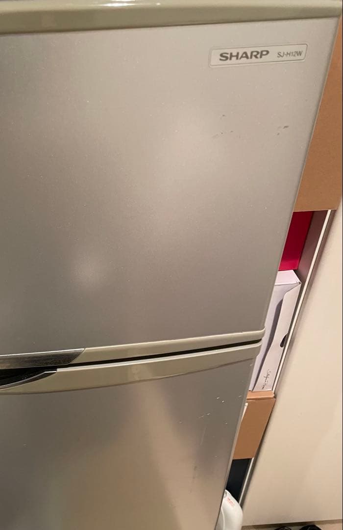 SHARP 2ドア冷蔵庫 SJ-H12W-S 118L シルバー