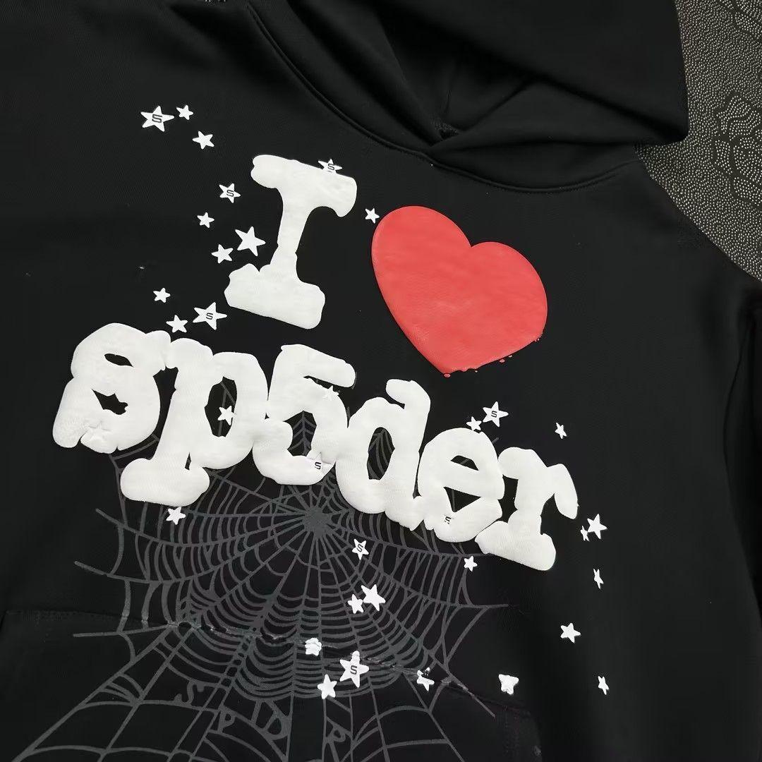 I ❤️ sp5der ブラックパーカー Sサイズ