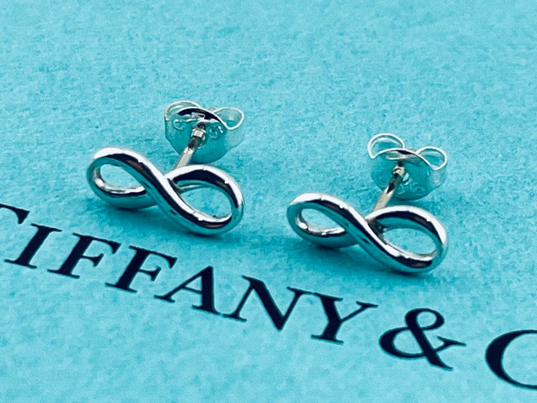 h959 美品　ティファニー　インフィニティ　ピアス　Ag 925 シルバー
