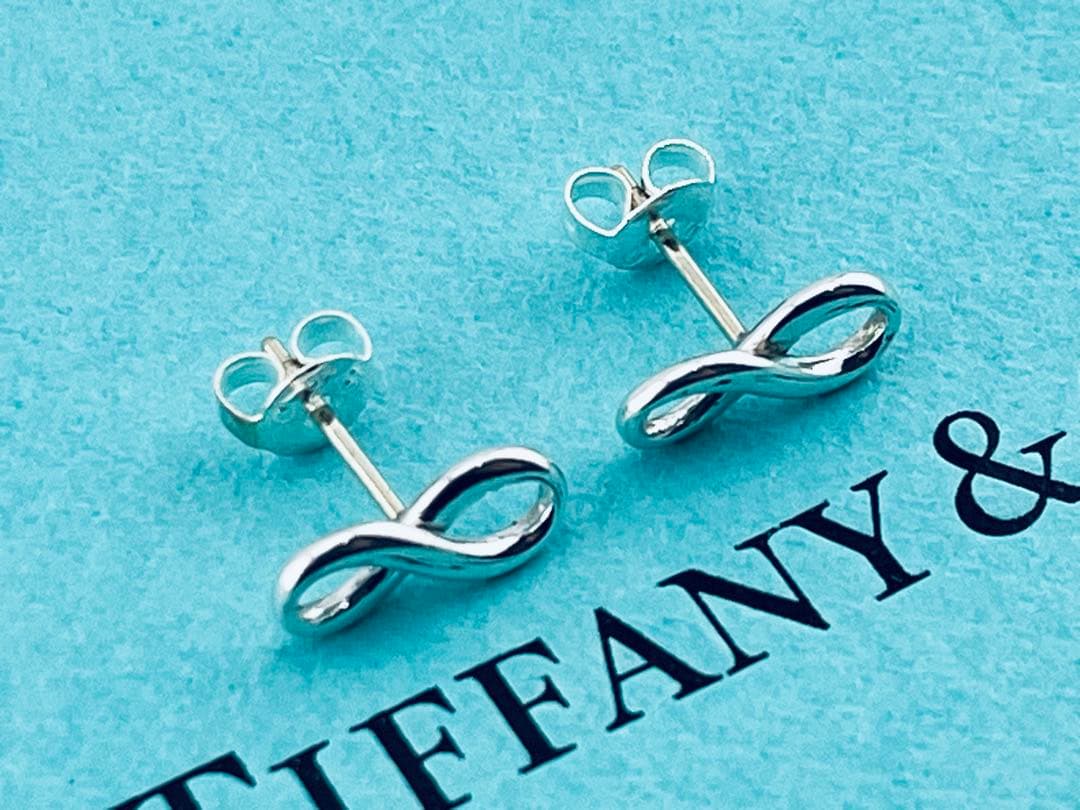 h959 美品　ティファニー　インフィニティ　ピアス　Ag 925 シルバー