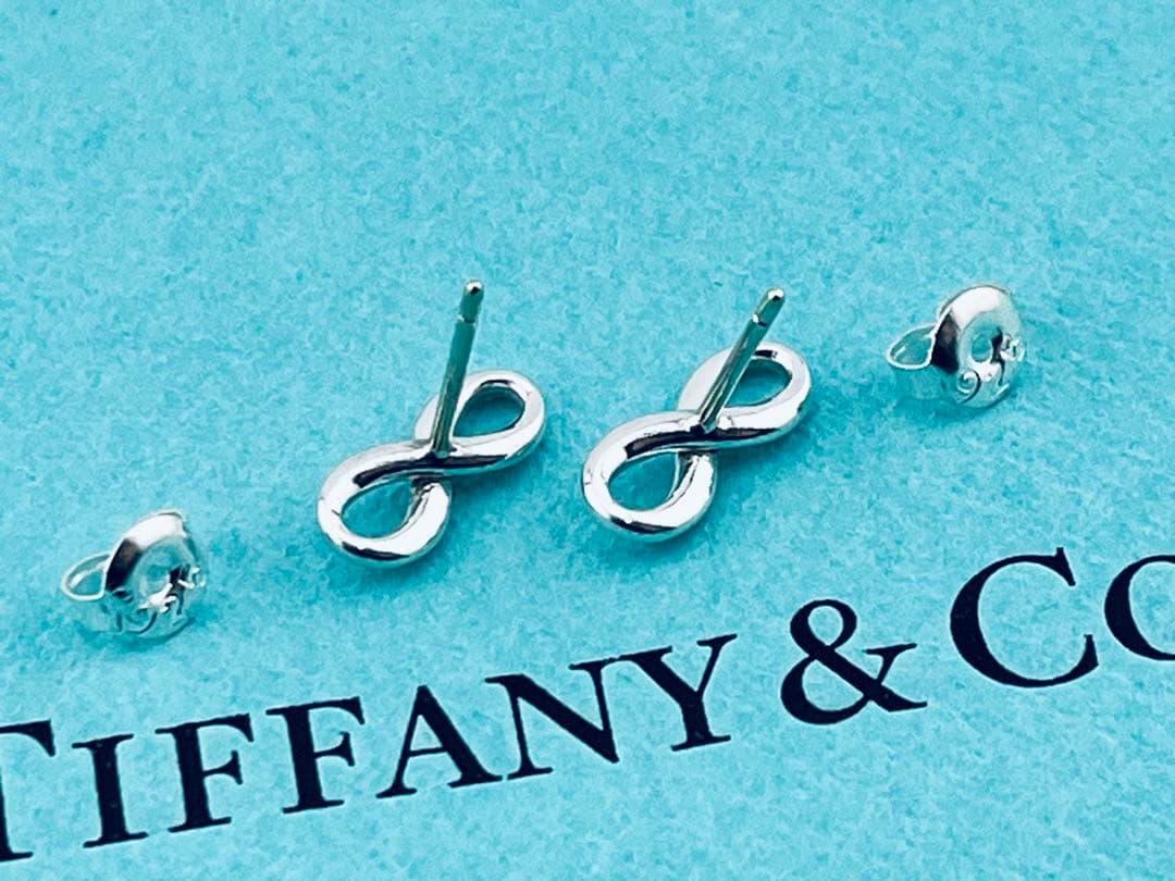 h959 美品　ティファニー　インフィニティ　ピアス　Ag 925 シルバー