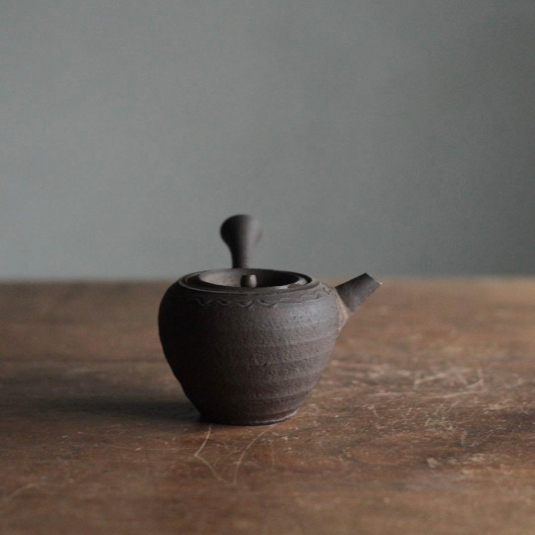 常滑 水野元光 南蛮 横手 急須 煎茶道具 古美術 古道具 幕末〜明治