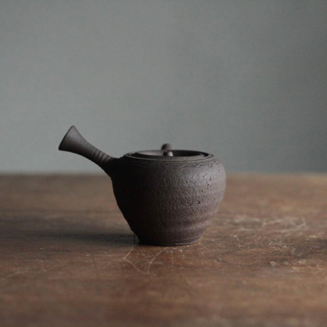 常滑 水野元光 南蛮 横手 急須 煎茶道具 古美術 古道具 幕末〜明治