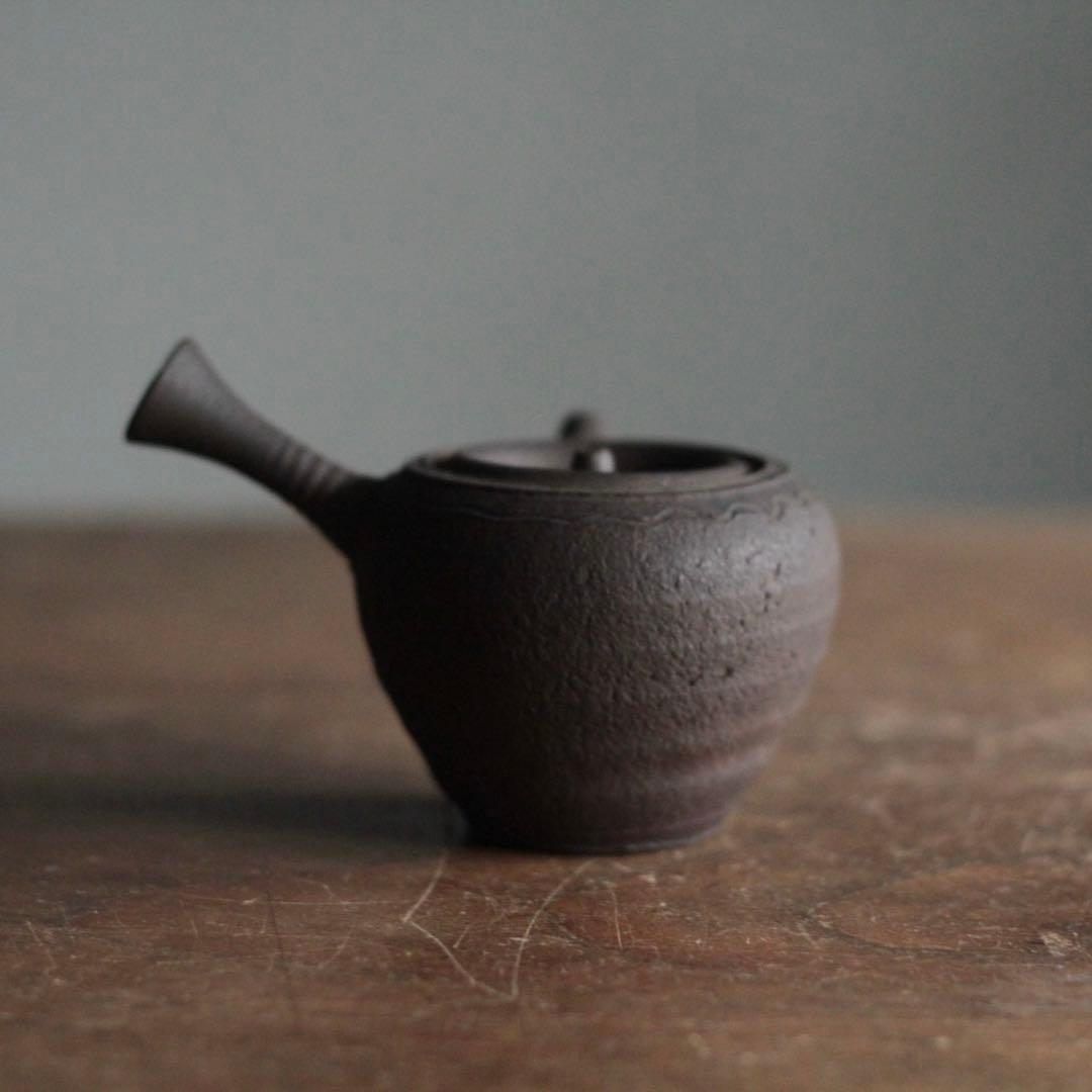 常滑 水野元光 南蛮 横手 急須 煎茶道具 古美術 古道具 幕末〜明治