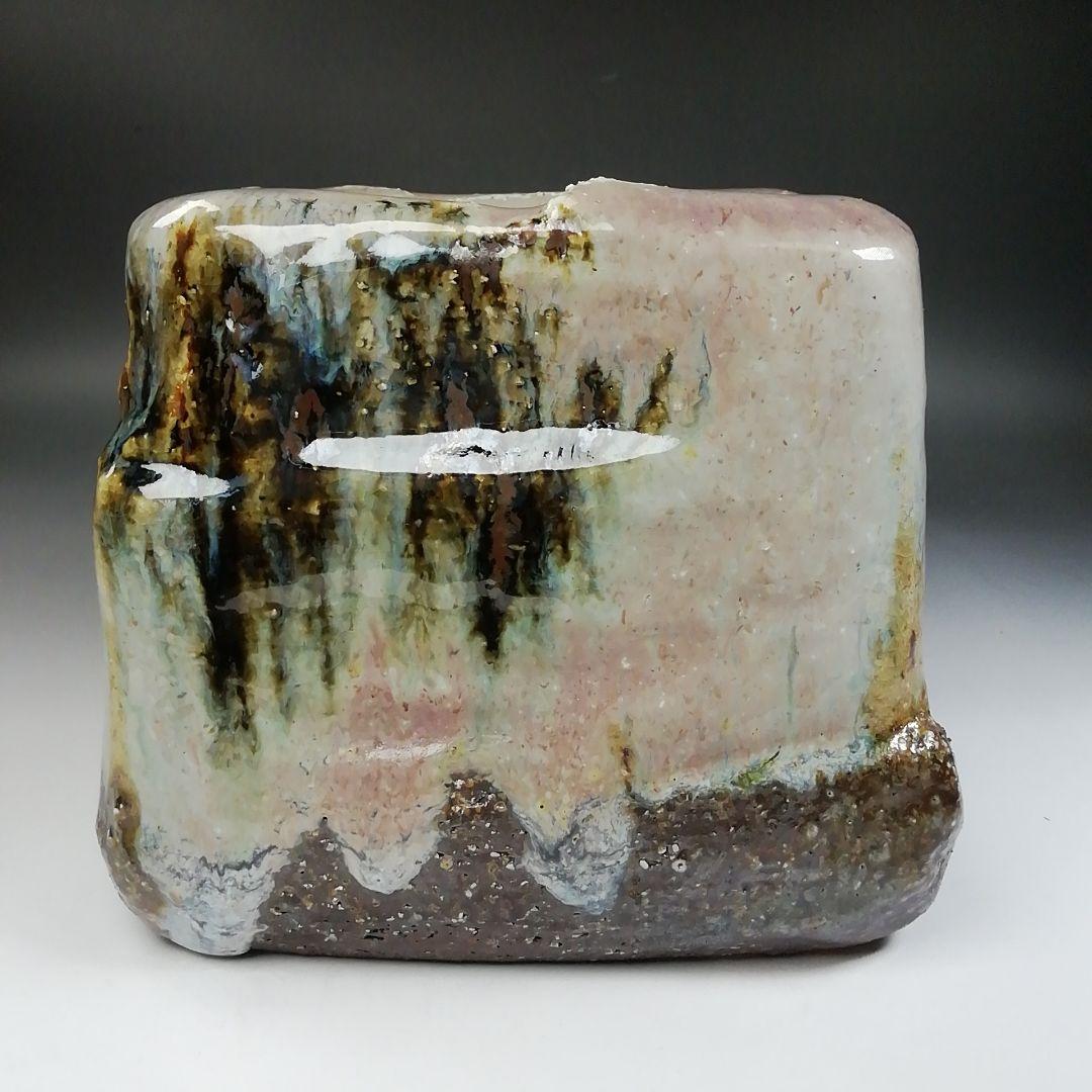 Ｔ８９３　水指　『萩焼』『吉田仙萩 造』　共箱　茶道具