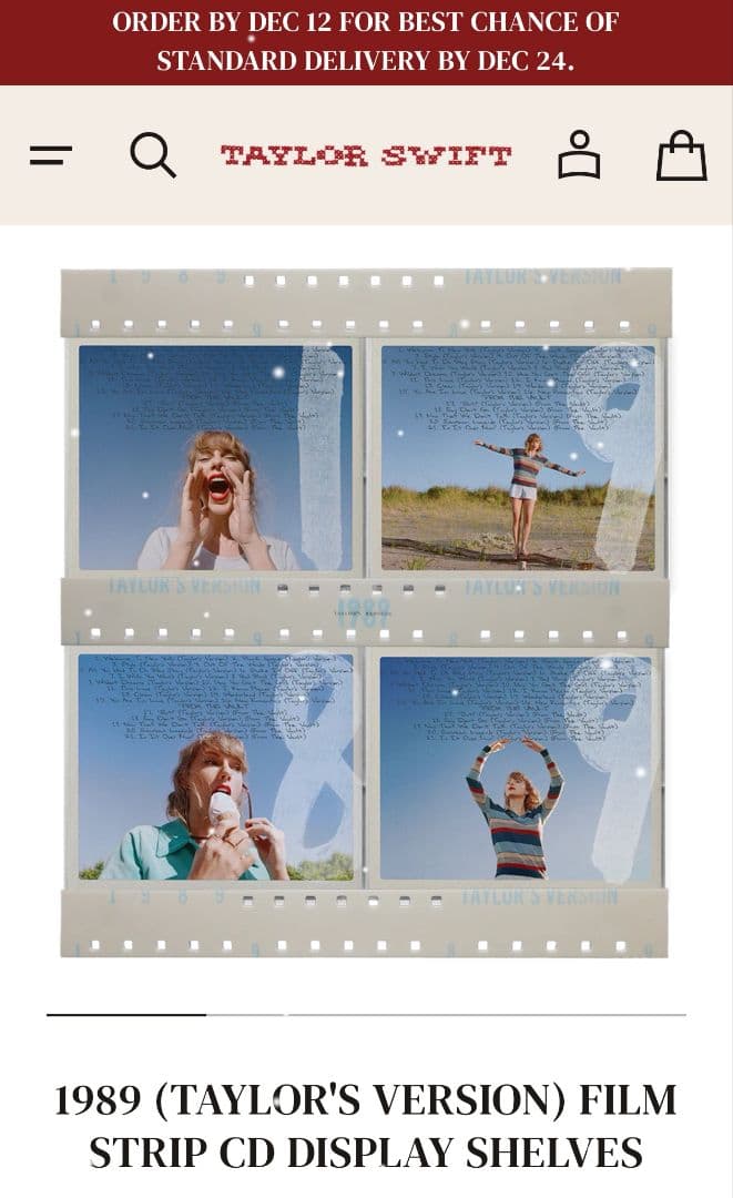 1989年（テイラー版）フィルムストリップCDディスプレイ棚