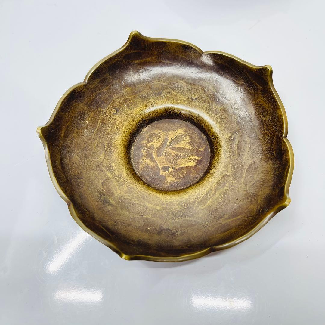 金谷五郎三郎 托子五枚セット 黄銅製 金属工芸 造