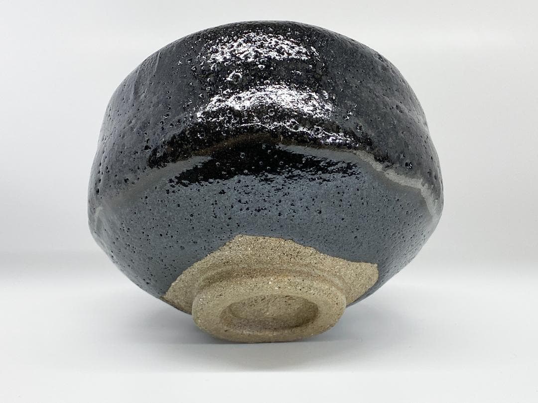 香野壮明 大樋焼 梅山窯 黒茶碗 黒楽 茶道具