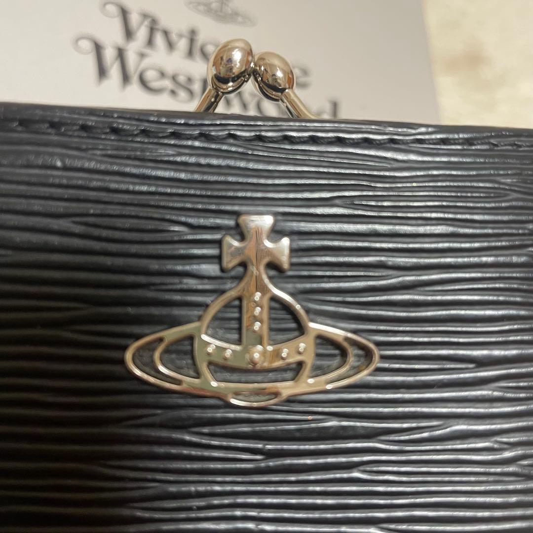 ヴィヴィアンウエストウッド 折り財布 がま口 レディース オーブ　グリーン　黒