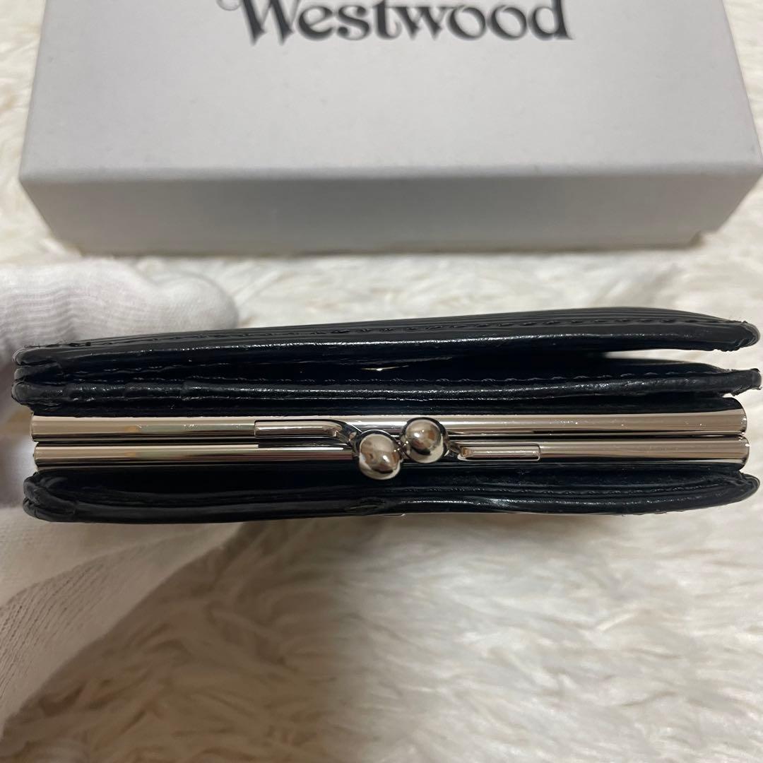 ヴィヴィアンウエストウッド 折り財布 がま口 レディース オーブ　グリーン　黒