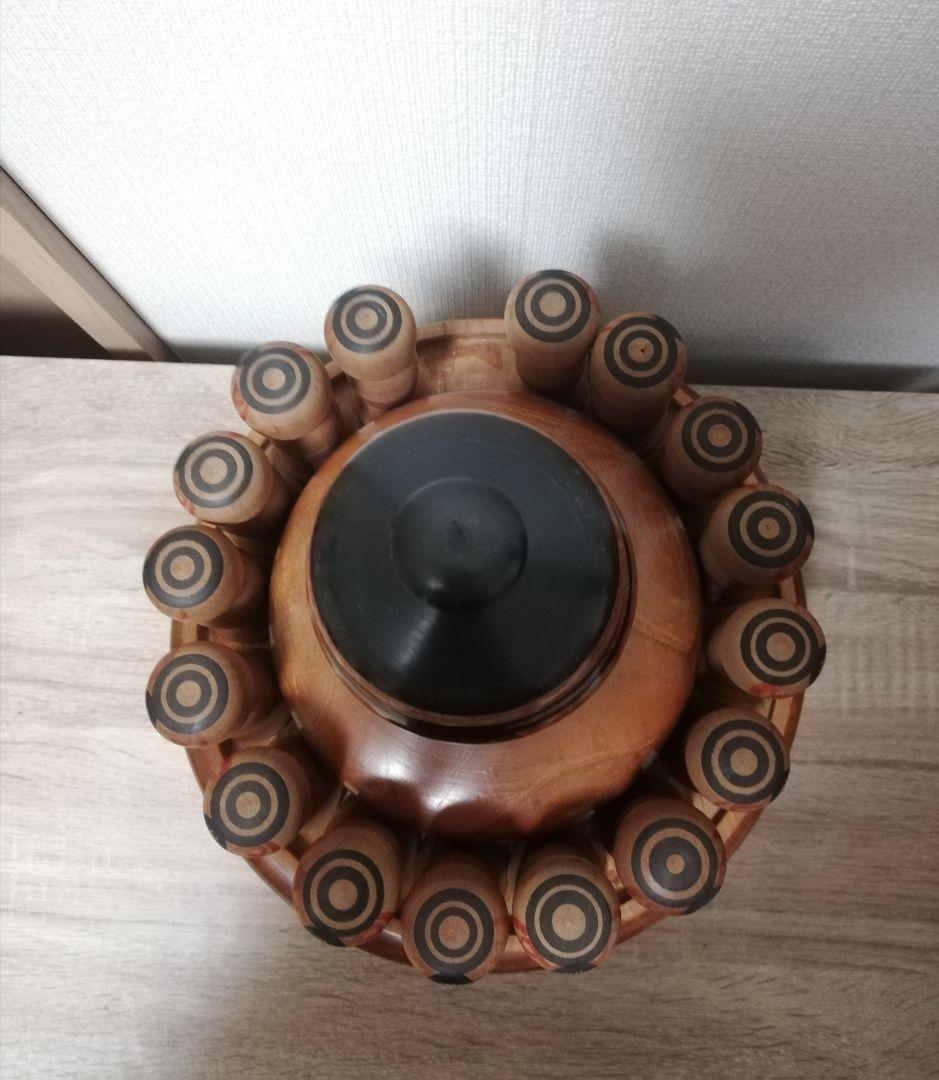 創作こけし　名工陳野原幸紀　伝統工芸品　二段構造　土湯系　インテリア　入れ子