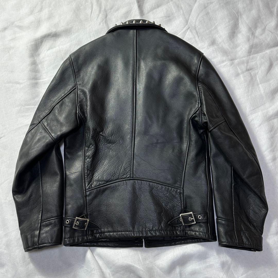 USA製 ショット レザージャケット シングルライダース 544 スタッズ 黒