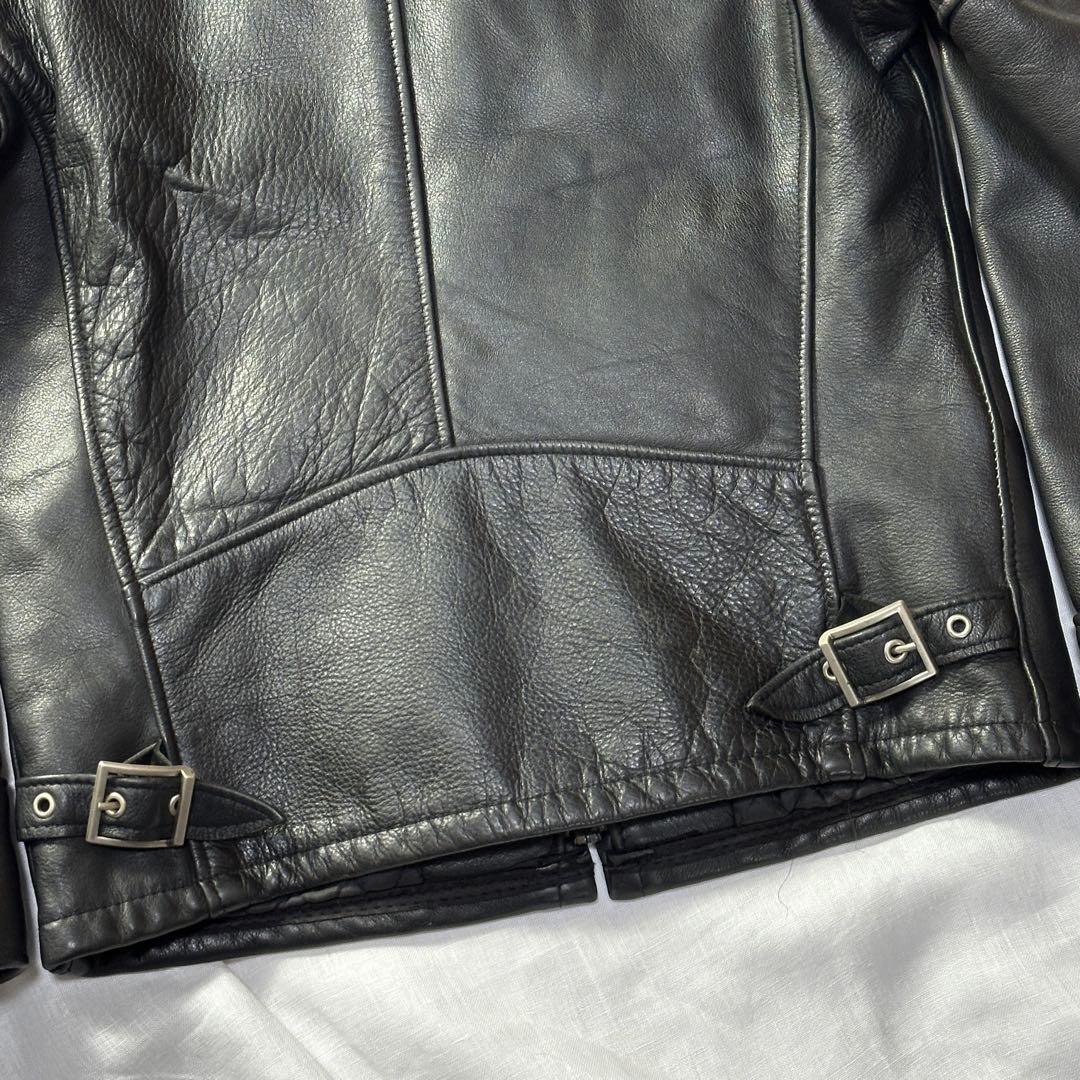 USA製 ショット レザージャケット シングルライダース 544 スタッズ 黒