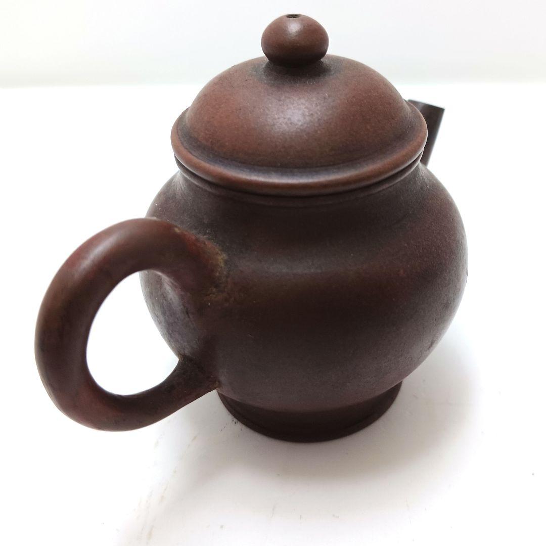 中国古玩 小振り 朱泥急須 紫砂壷 時代品 煎茶道具　の