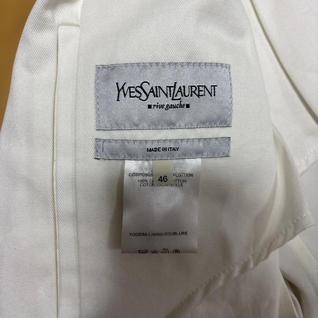 イヴサンローラン　リヴゴーシュ　サファリジャケット　コットン　サイズ46