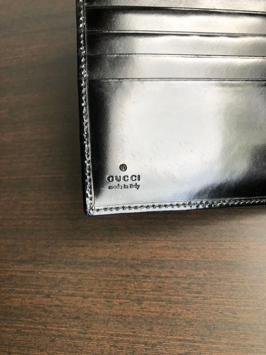 【新品未使用】GUCCI グッチ財布 キャンバスレザーブラック