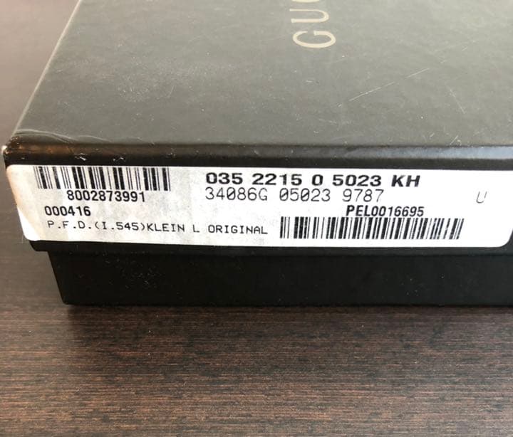 【新品未使用】GUCCI グッチ財布 キャンバスレザーブラック