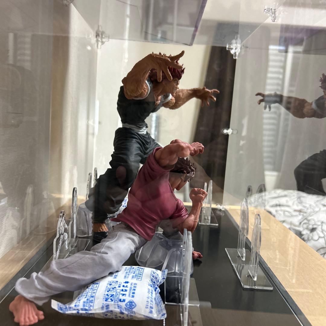 【開封品】一番くじ 刃牙 A・B賞セット売り 展示用アクリルケース付き おまけ付