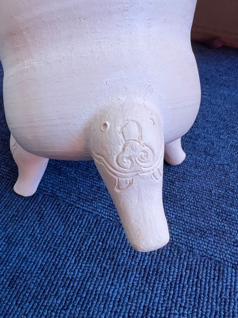 924  二十代 雲林院宝山作　白泥豪相　凉炉　未使用