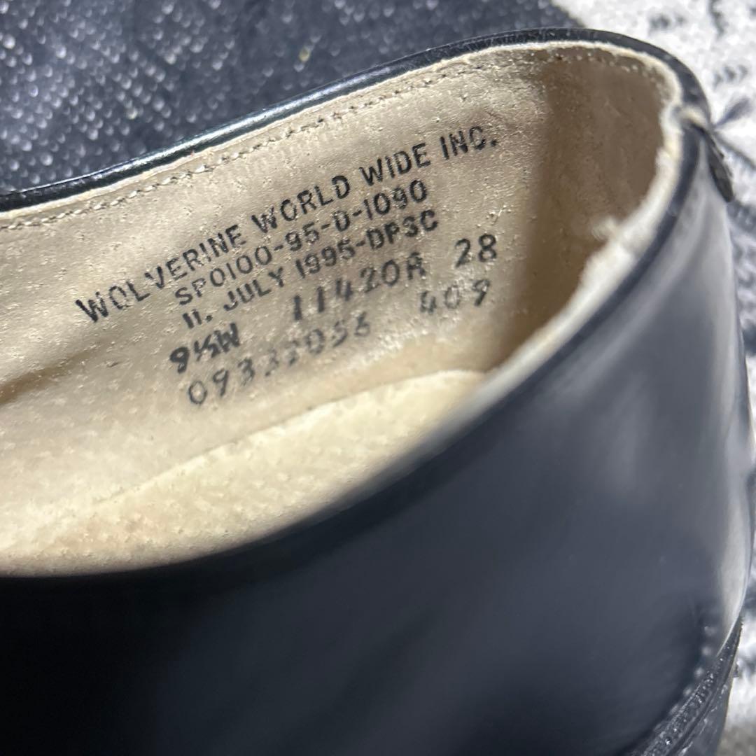 米軍実物 サービスシューズ ウルヴァリン 95年 サイズ9 1/2W USN
