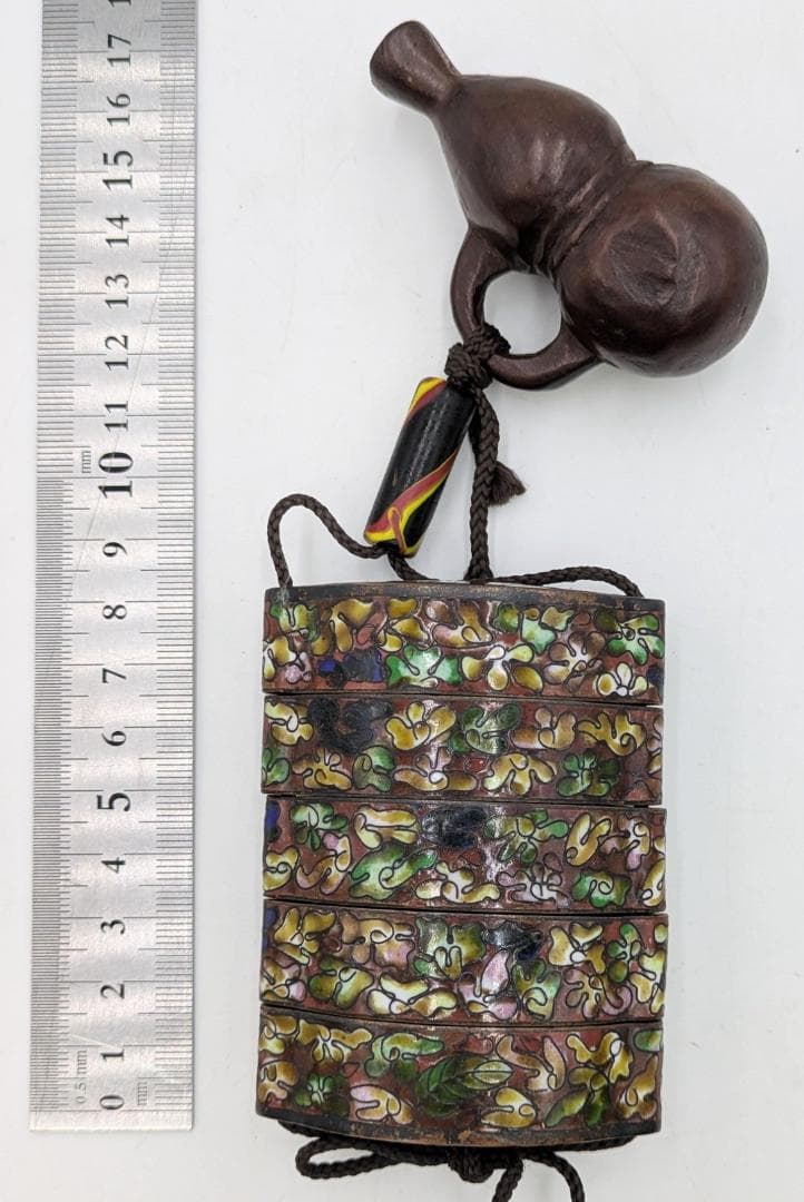 印籠 根付 セット まとめ 七宝焼 木目調 アンティーク 緒締 レトロ 龍 鶏等