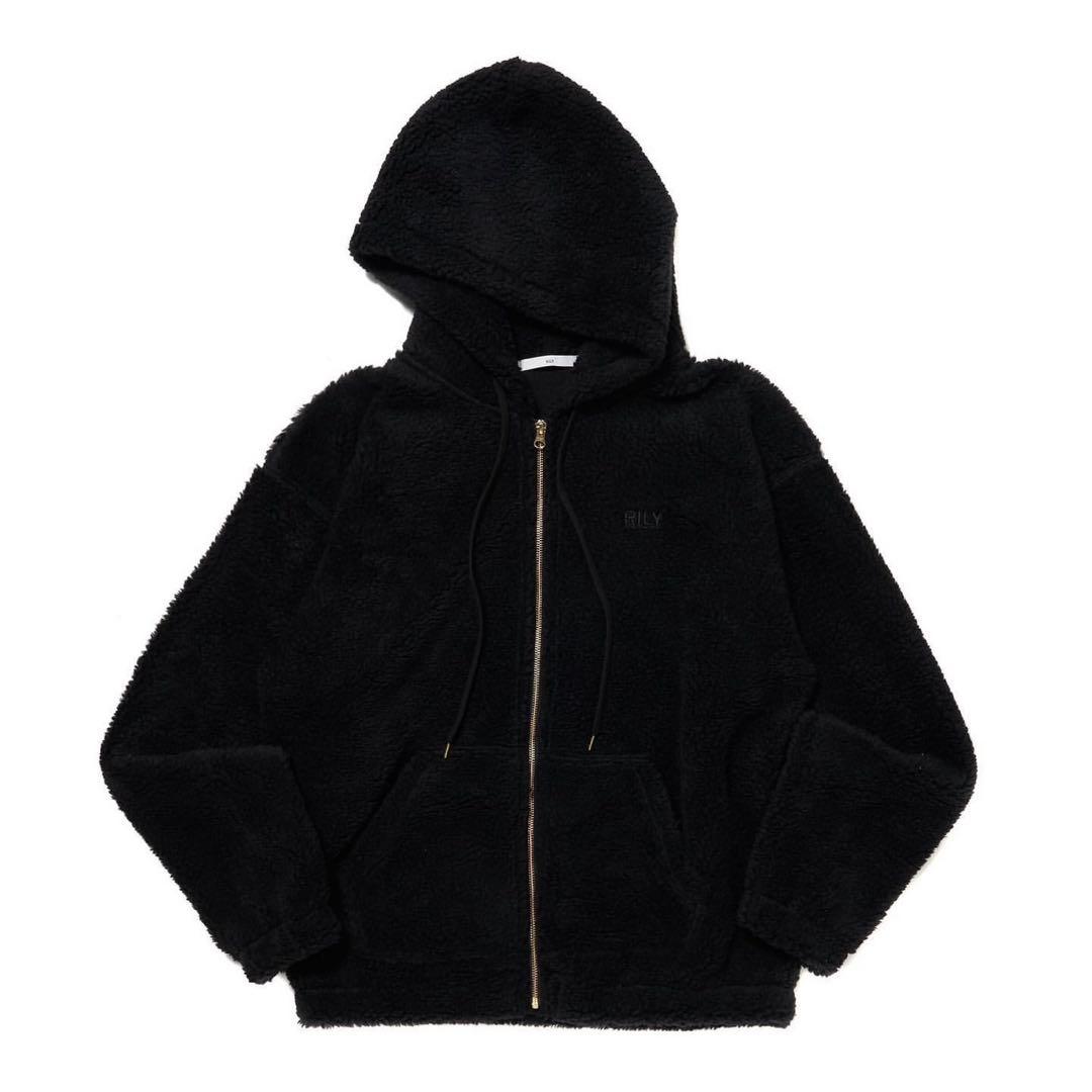 今市隆二　RILY Logo Boa Zip Hoodie ボアパーカーMサイズ