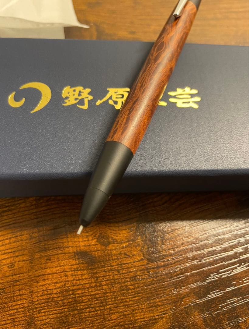 野原工芸　木軸シャープペンシル本体　シーオーク