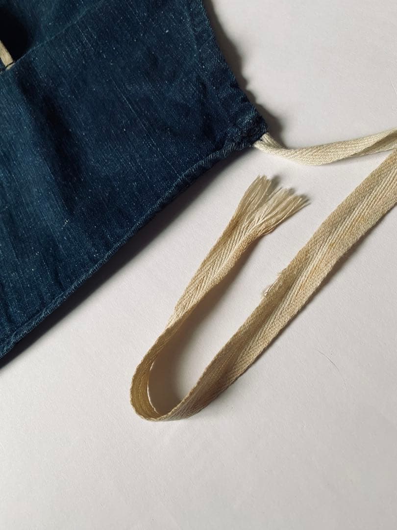 50s60s 耳付き ビンテージ デニム エプロン インディゴ